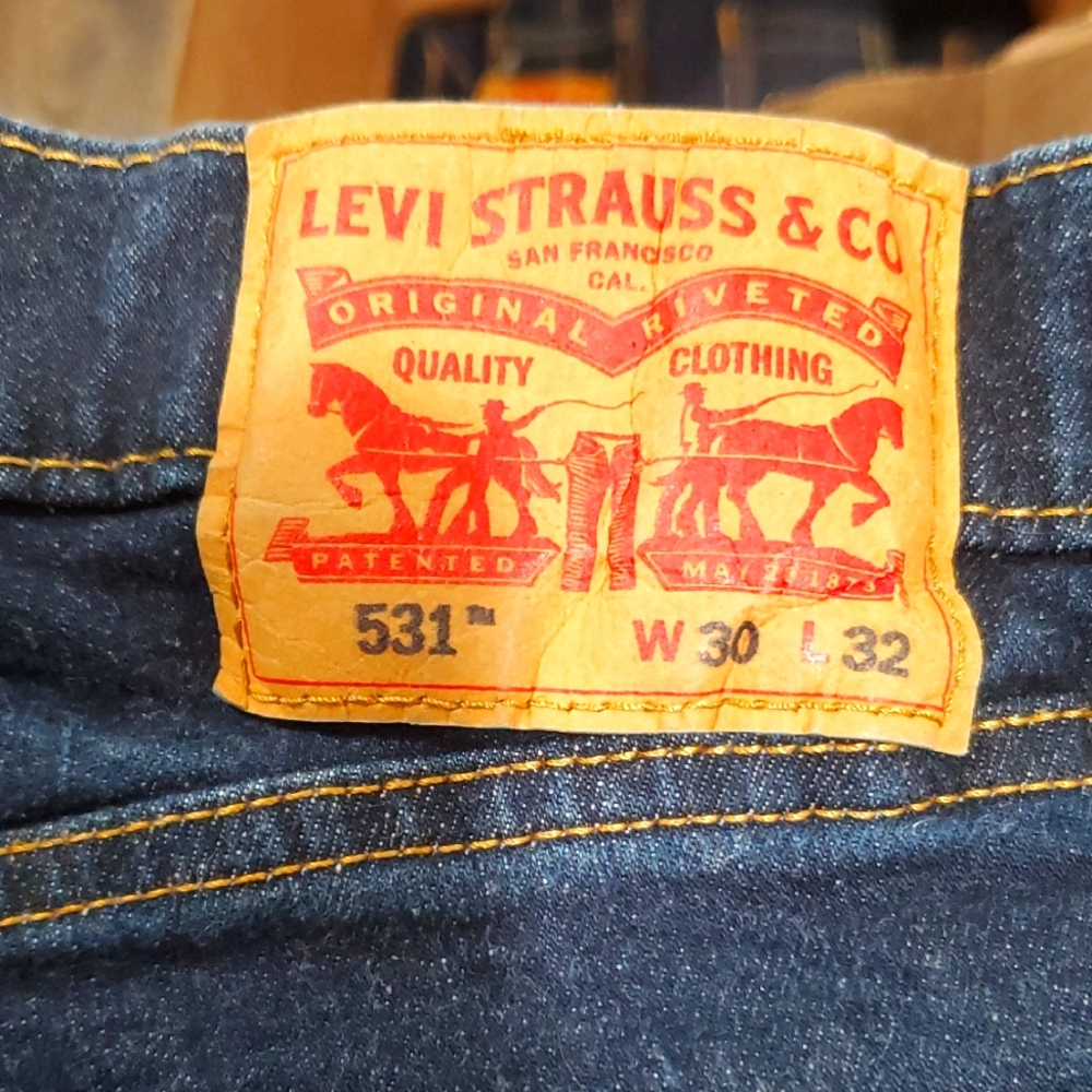 Levi's Dark Blue Athletic Slim Jeans